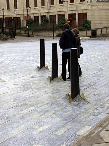 Bollards pop through