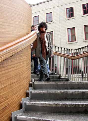 Spiralling stairs