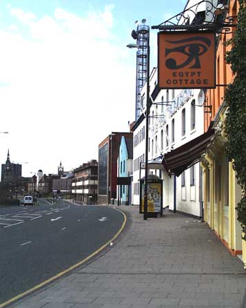 Looking west from the Egypt Cottage