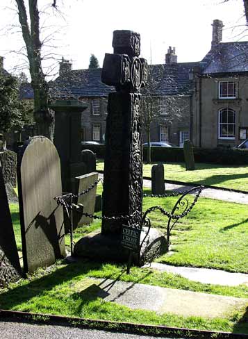 7th Century Celtic cross, covered in pagan images