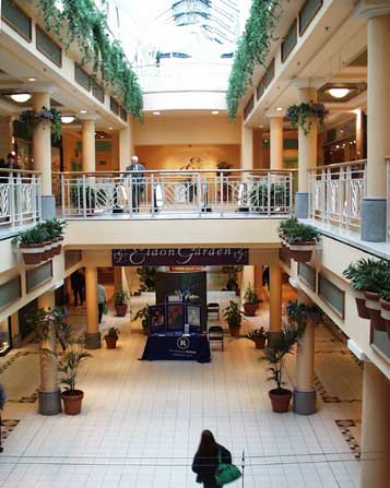 Eldon Gardens is on two levels