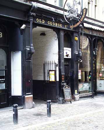 Old George Yard entrance at Cloth Market