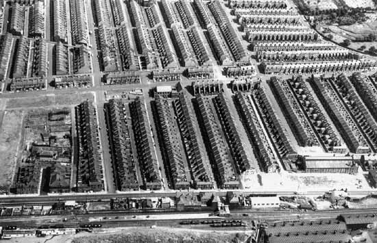 South Benwell from the sky, 1970
