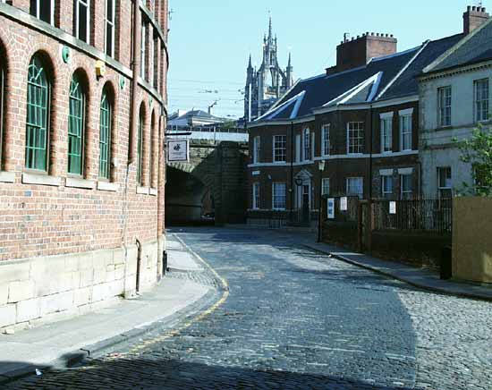 Clavering House on the right