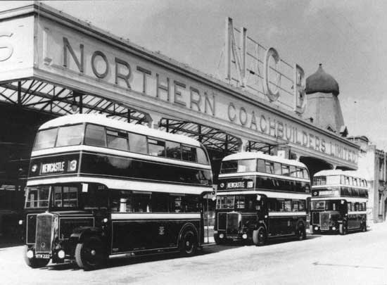 1939 buses await collection at Northern Coachbuilders