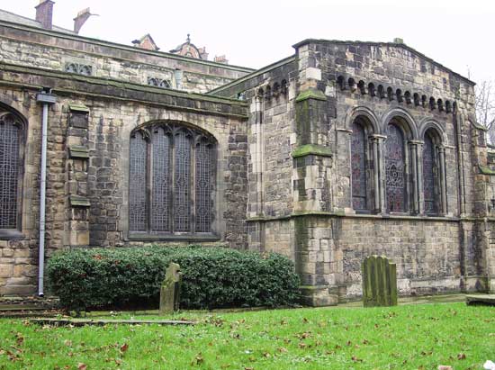 South exterior and south transept